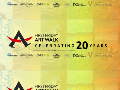 Event poster for First Friday Art Walk June 2021