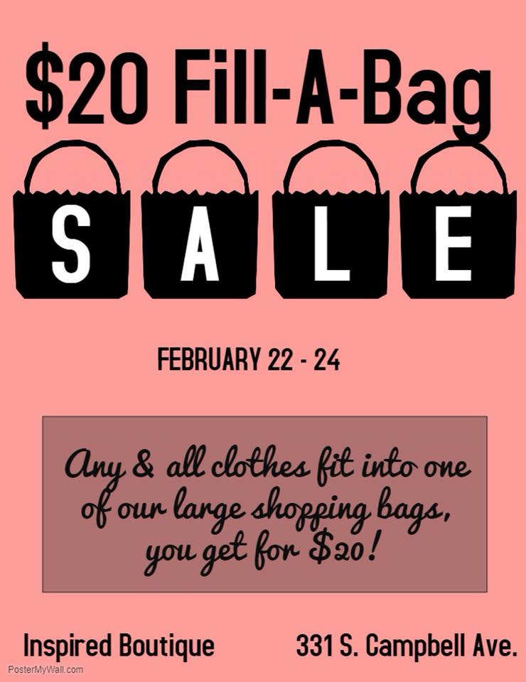 $20 Fill-A-Bag Sale