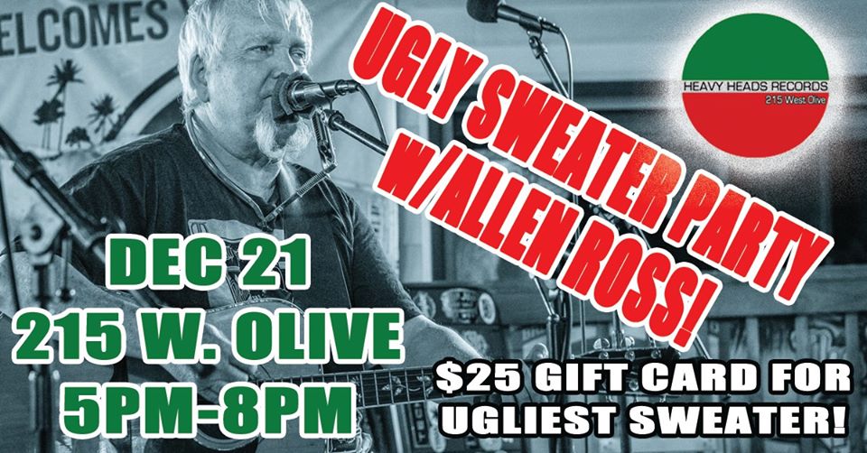 Ugly Sweater Party w/Allen Ross at Heavy Heads Records!