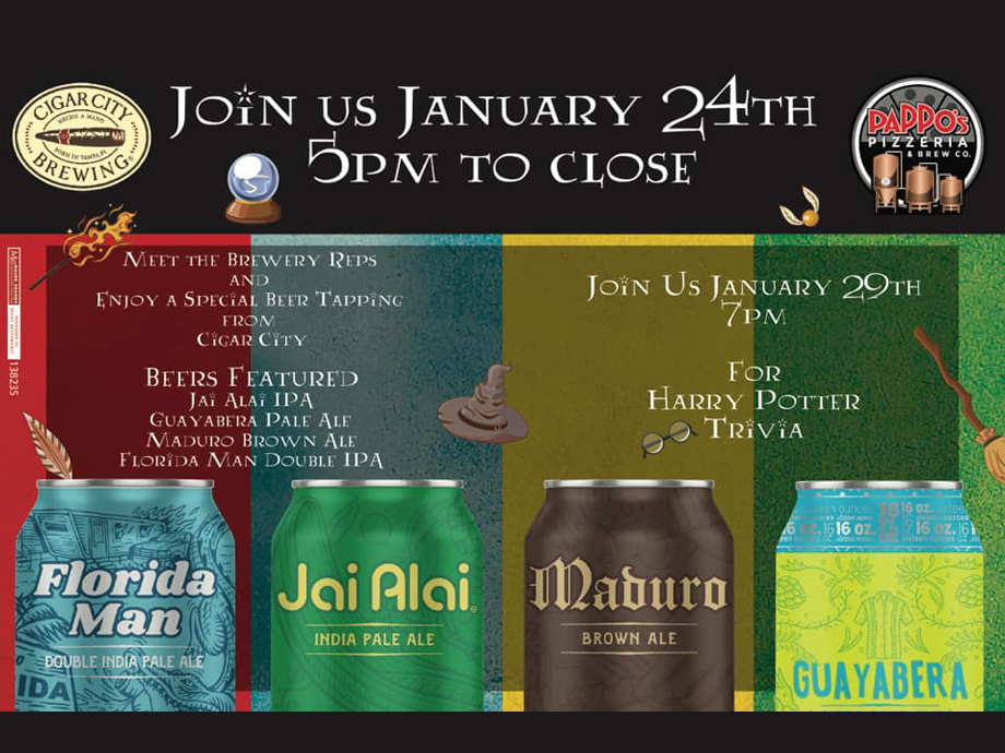 Cigar City Rep Meet/Greet and Beer Tapping — at Pappo's