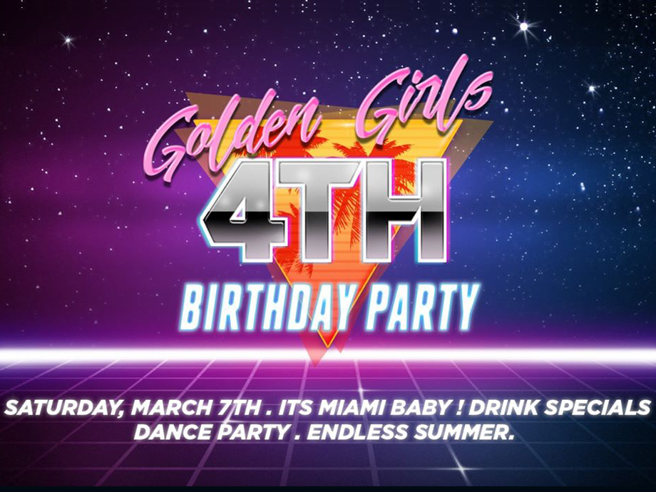 Golden Girl’s Miami Vice 4th Birthday Party