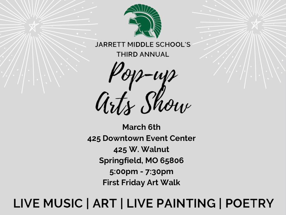 Jarrett Middle School's 3rd Annual Pop-Up Arts Show