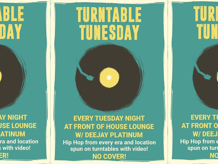 Turntable Tuesday at Front Of House Lounge