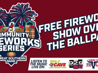 Event poster for Great Southern Free Community Fireworks Series