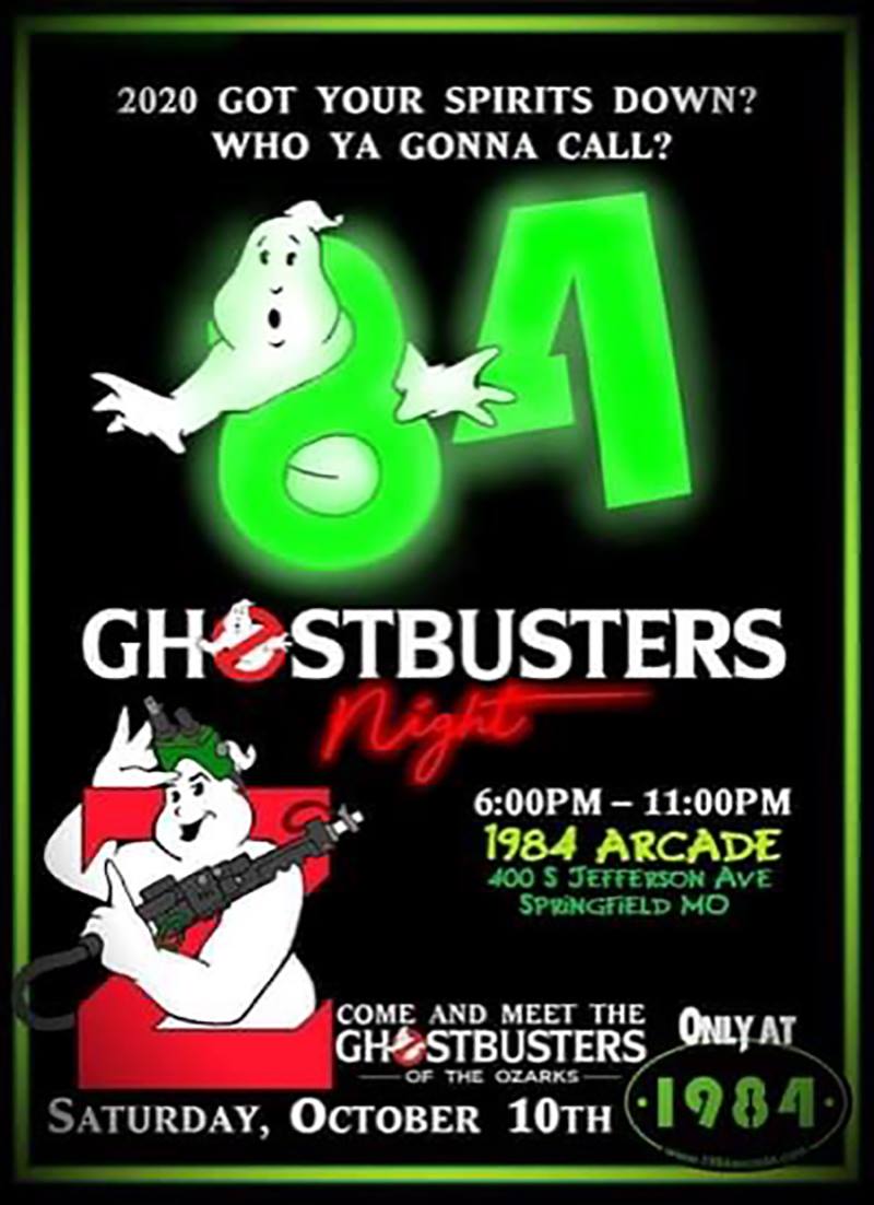 GHOSTBUSTERS Night! — at 1984 Arcade