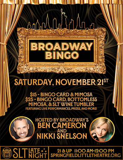 BROADWAY BINGO - at the Springfield Little Theatre