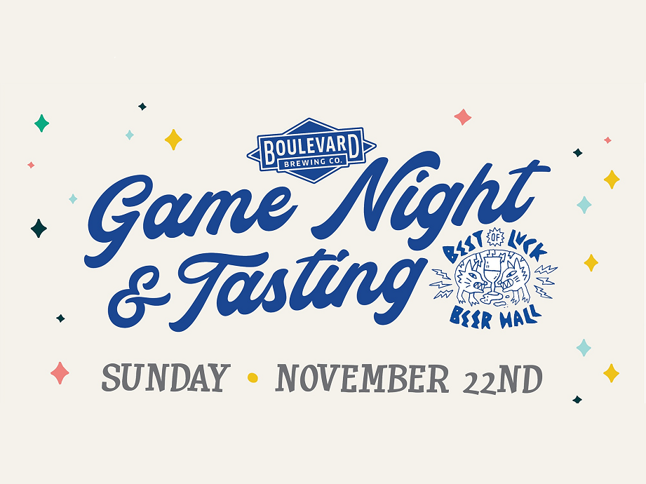 Best Of Luck Beer Hall's Game Night and Tasting with Boulevard Brewing Co.