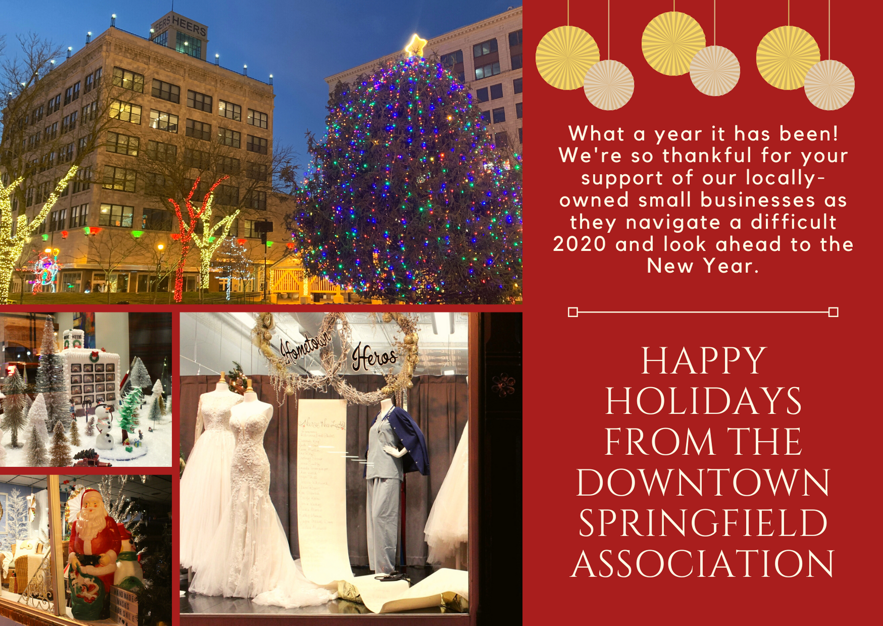 Happy holidays from the Downtown Springfield Association