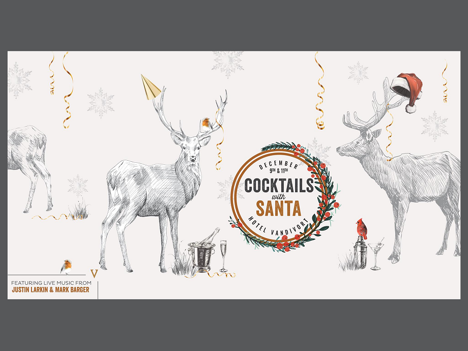 Cocktails with Santa — at Hotel Vandivort