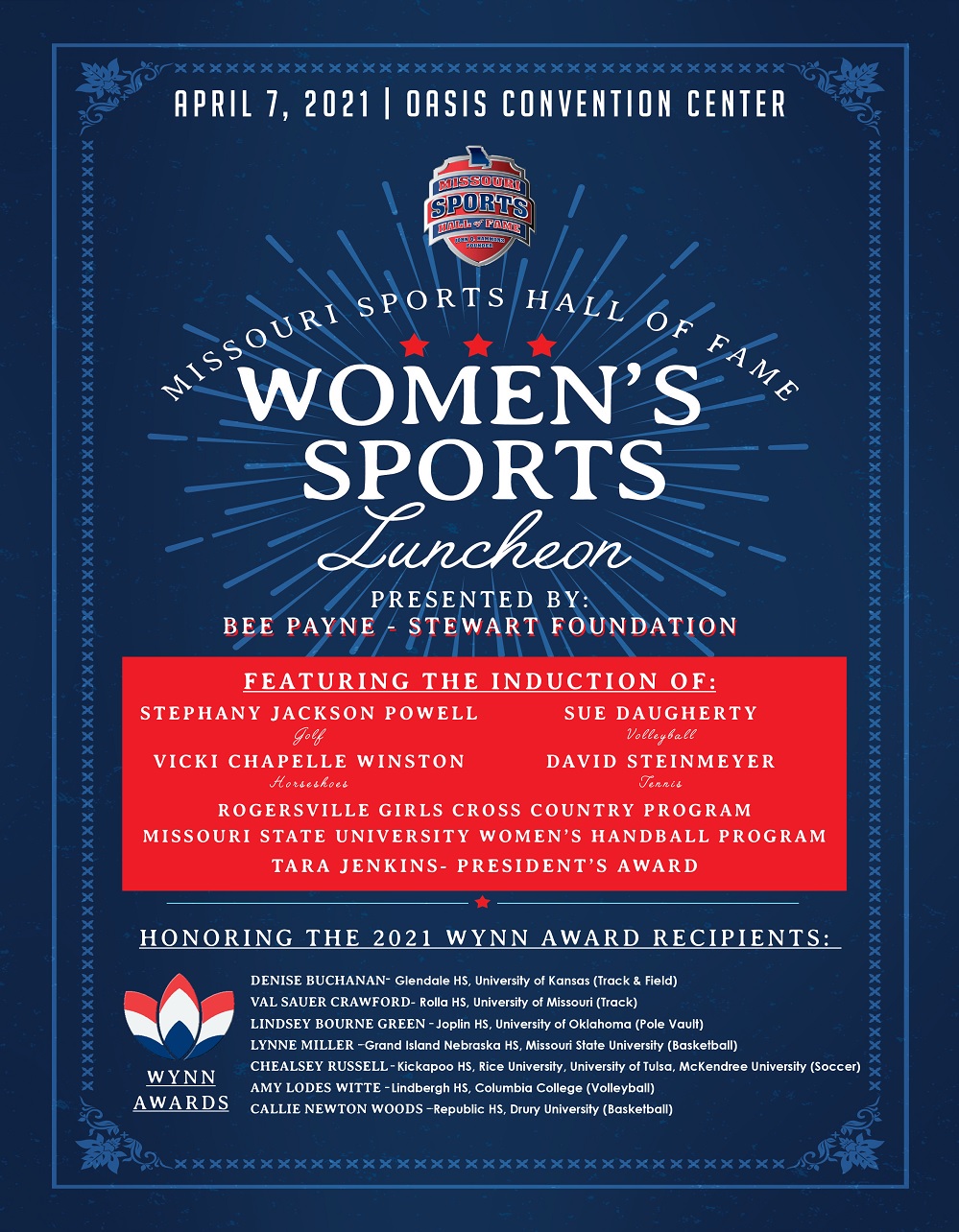 Women's Sports Luncheon presented by the Bee Payne-Stewart Foundation