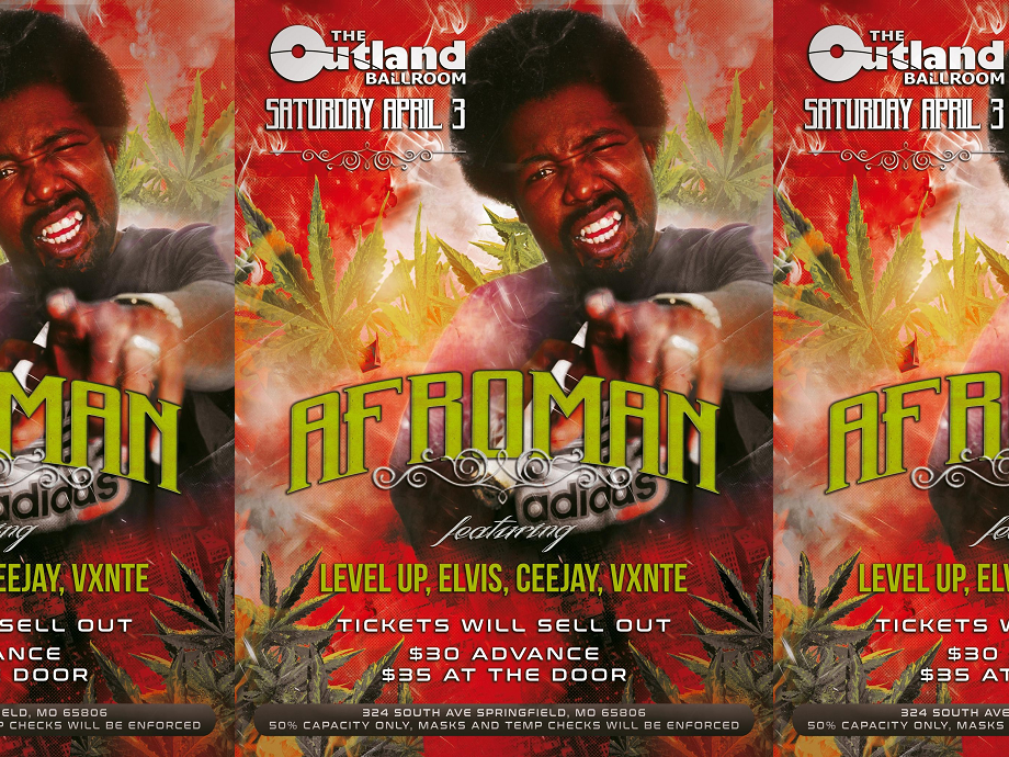 Springood presents AfroMan @ Outland Ballroom