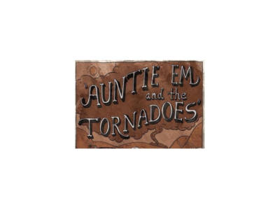 Logo for the band Auntie Em and the Tornadoes