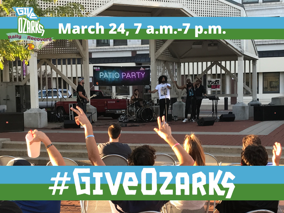 Event poster for Give Ozarks 2021: Rally For Recovery