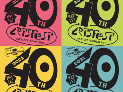 Logos for the 40th Artsfest on Historic Walnut Street