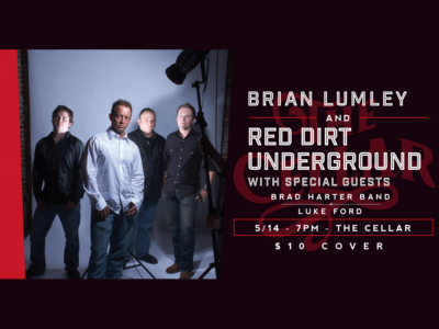 Event poster for Brian Lumley & Red Dirt Underground @ The Cellar