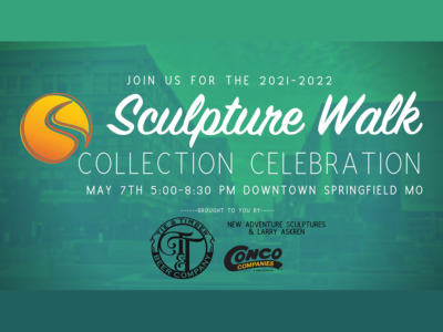 Event poster for Sculpture Walk Springfield: Collection Celebration 2021-22