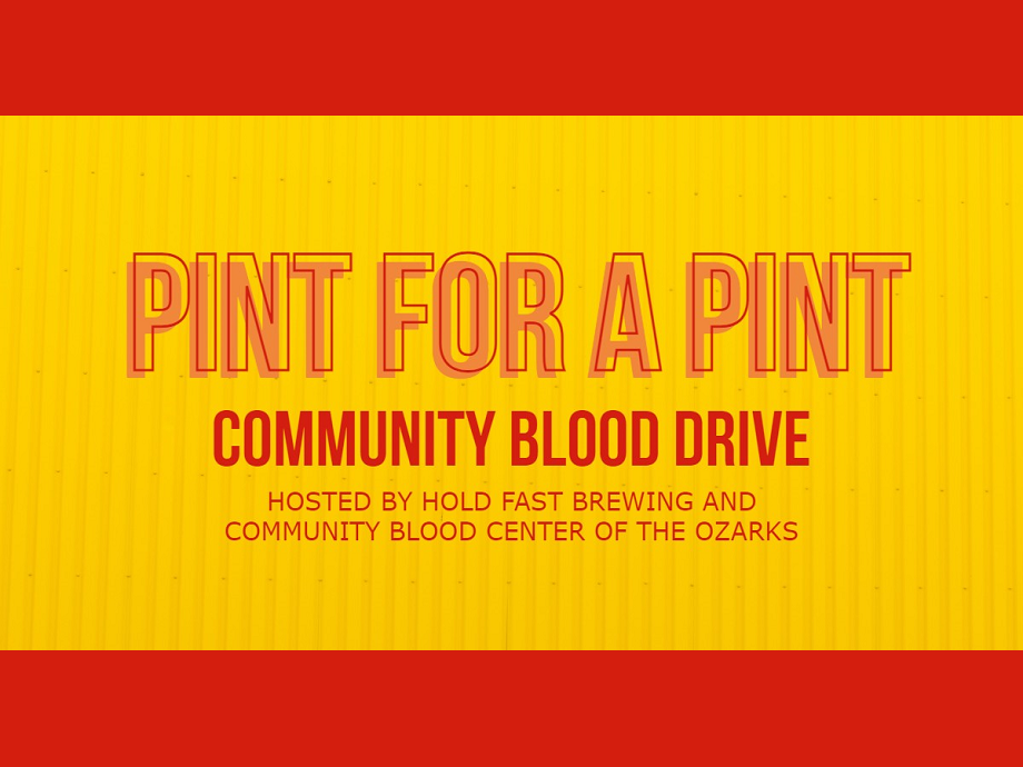 "Pint For a Pint" Blood Drive at Hold Fast Brewing