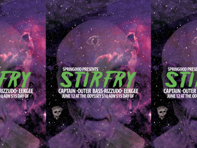Event poster for StirFry @ Odyssey Lounge