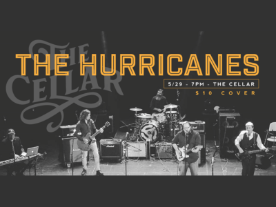Event poster for The Hurricanes at SBC's The Cellar