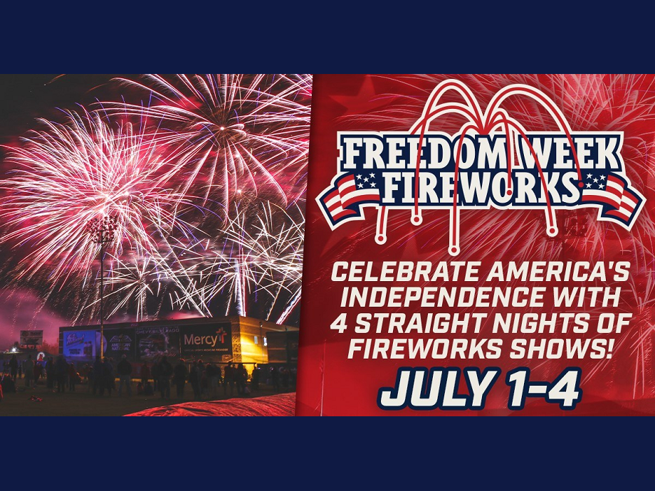 Freedom Week Fireworks Series at Hammons Field It's All Downtown It