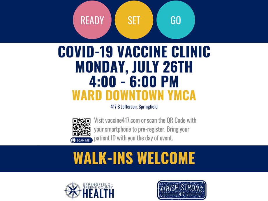 COVID-19 Vaccine Clinic @ Ward Downtown YMCA