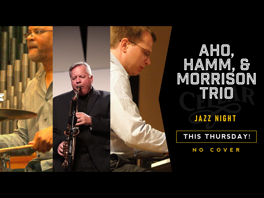 Aho, Hamm, and Morrison Trio at The Cellar's Jazz Night