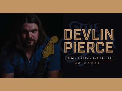 Event poster for Devlin Pierce @ The Cellar