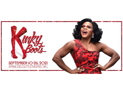 Event poster for Kinky Boots @ Springfield Little Theatre