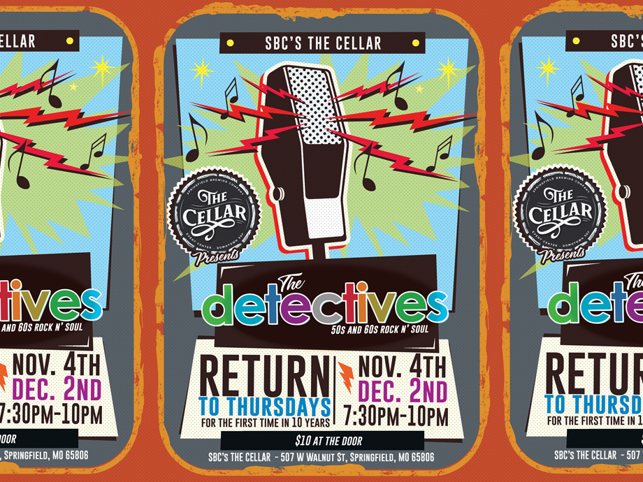 The Detectives RETURN TO THURSDAYS! @ The Cellar