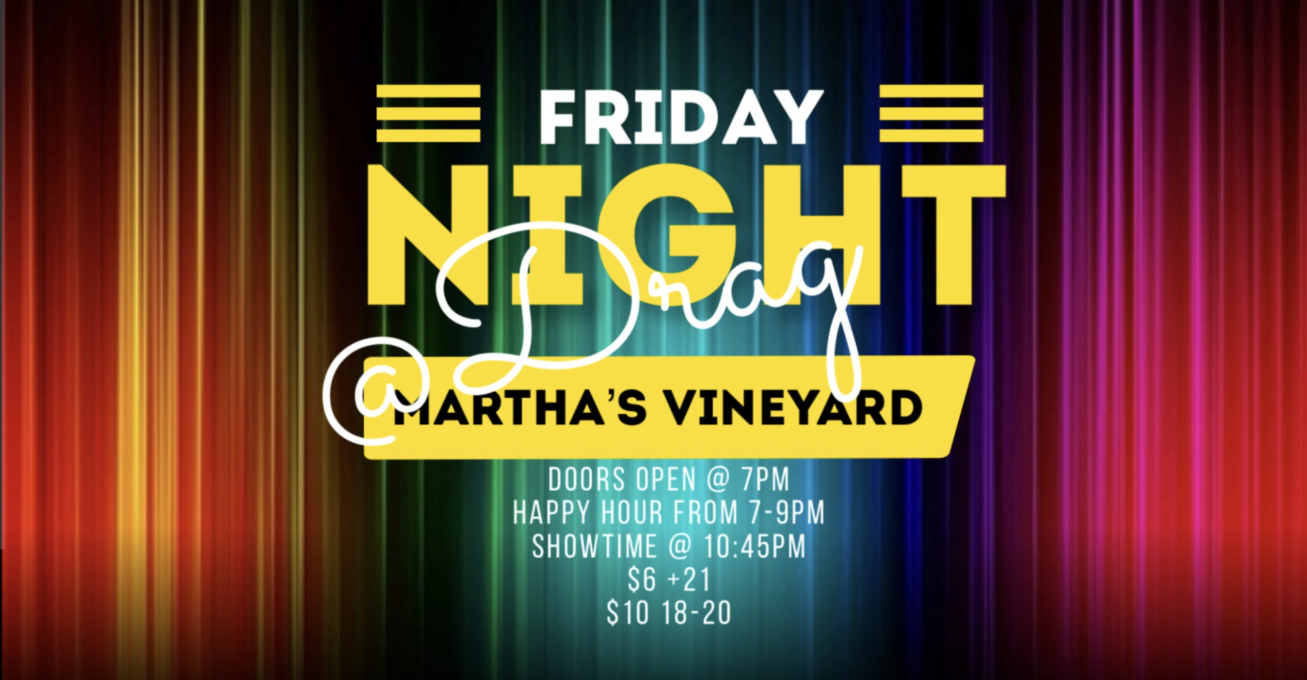 Friday Night Drag Show at Martha's Vineyard