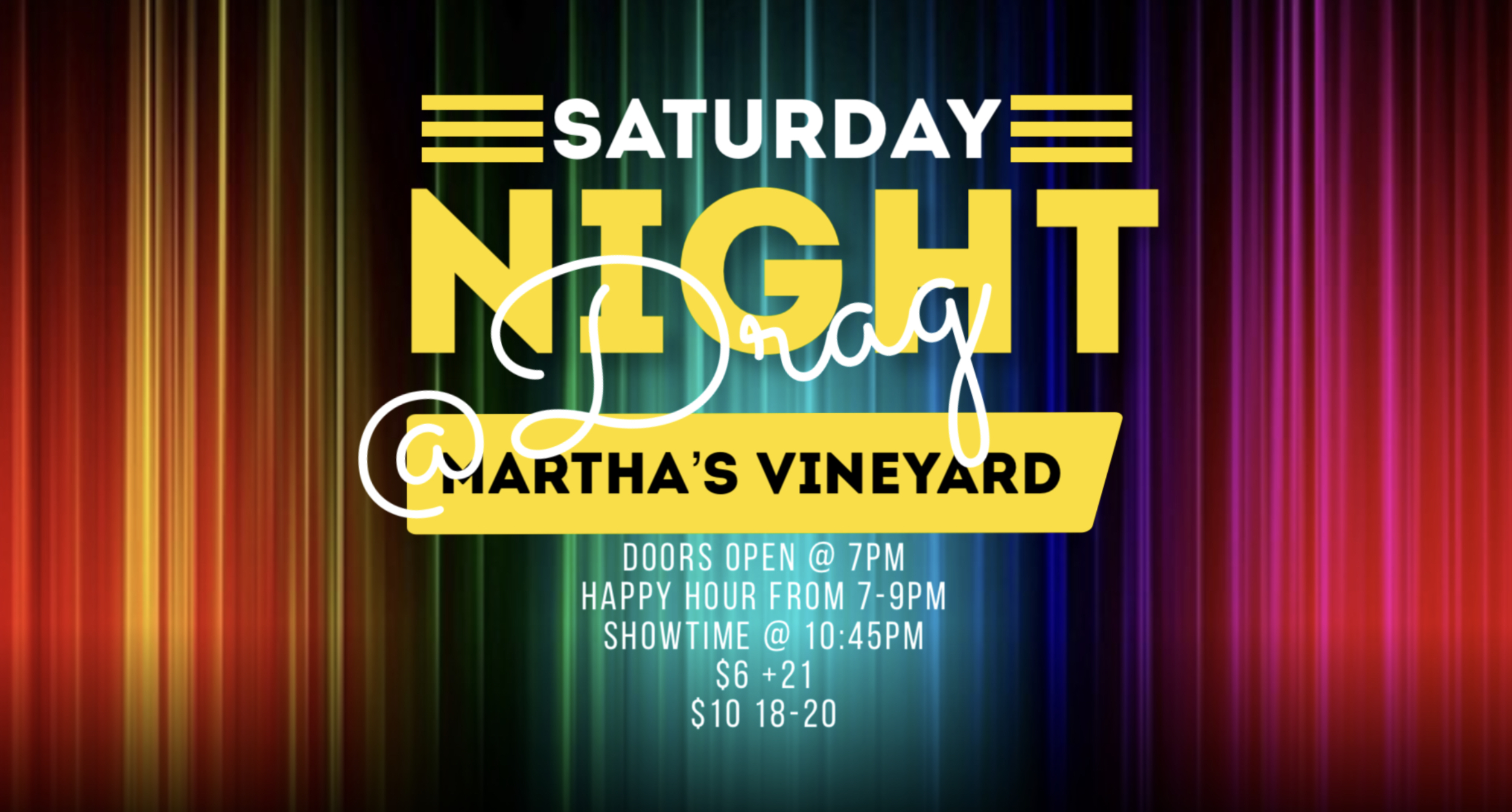 Saturday Night Drag Show at Martha's Vineyard