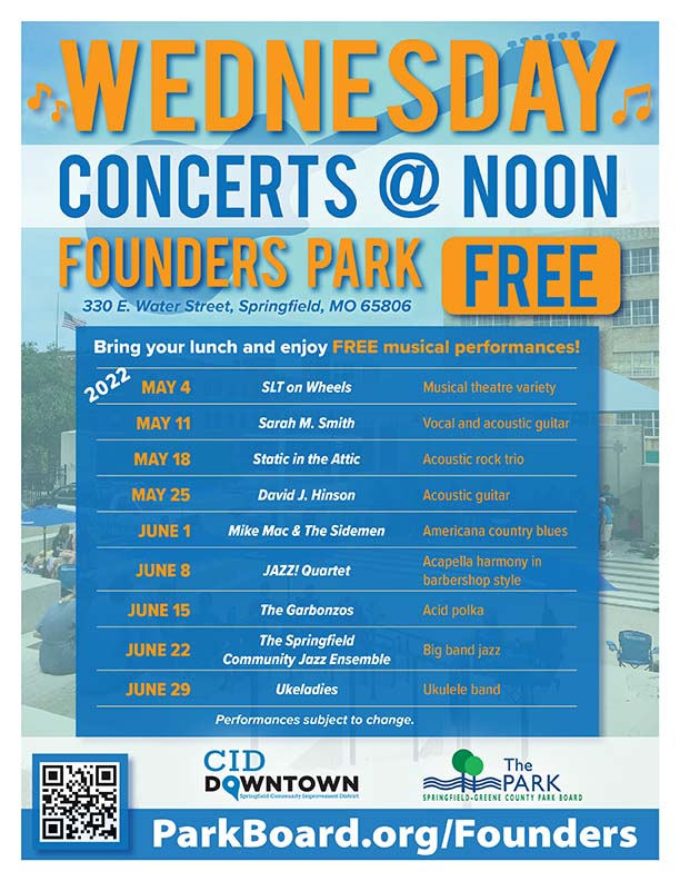 Free concerts at Founders Park