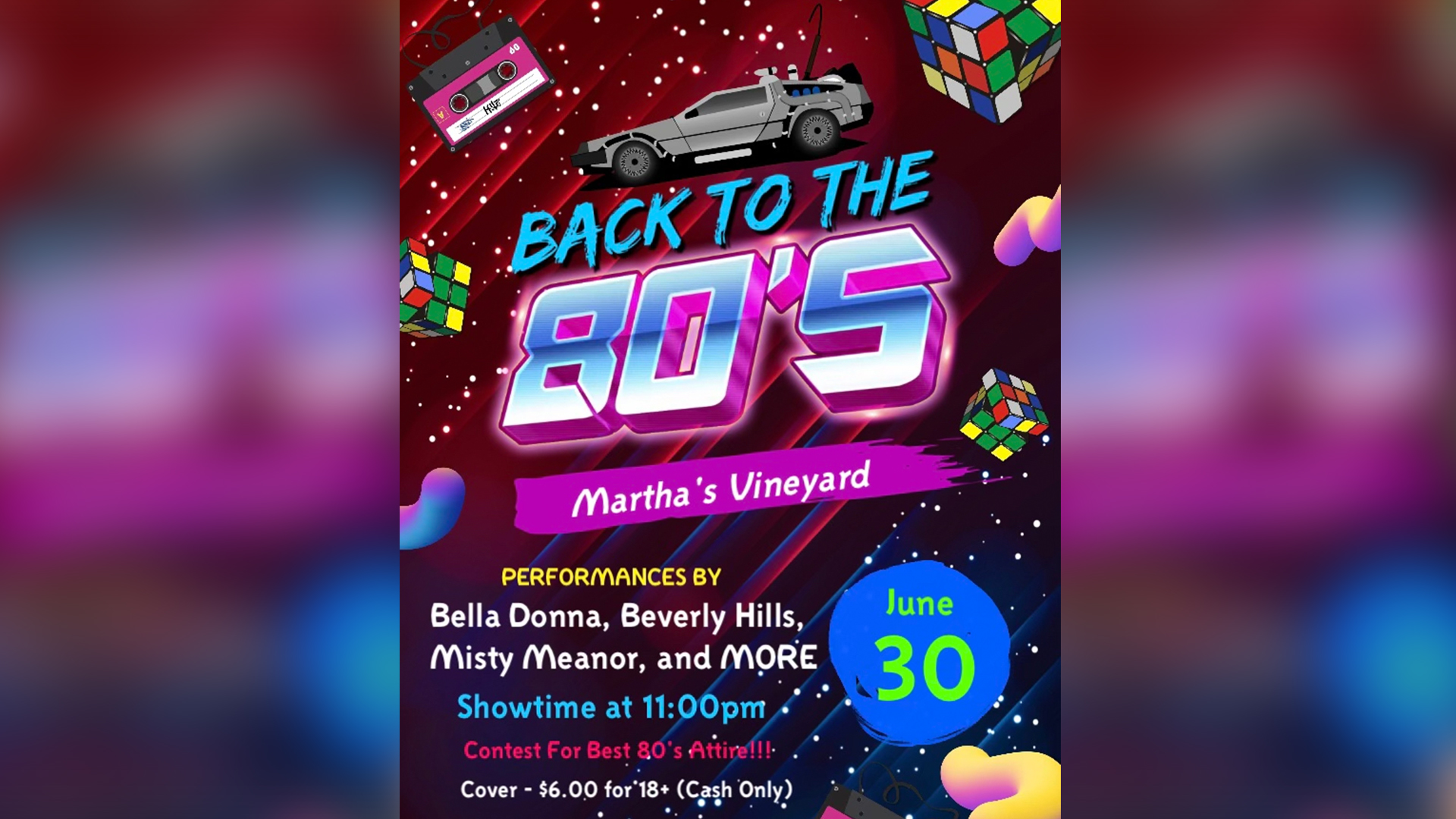 Back to the 80's! at Martha's Vineyard
