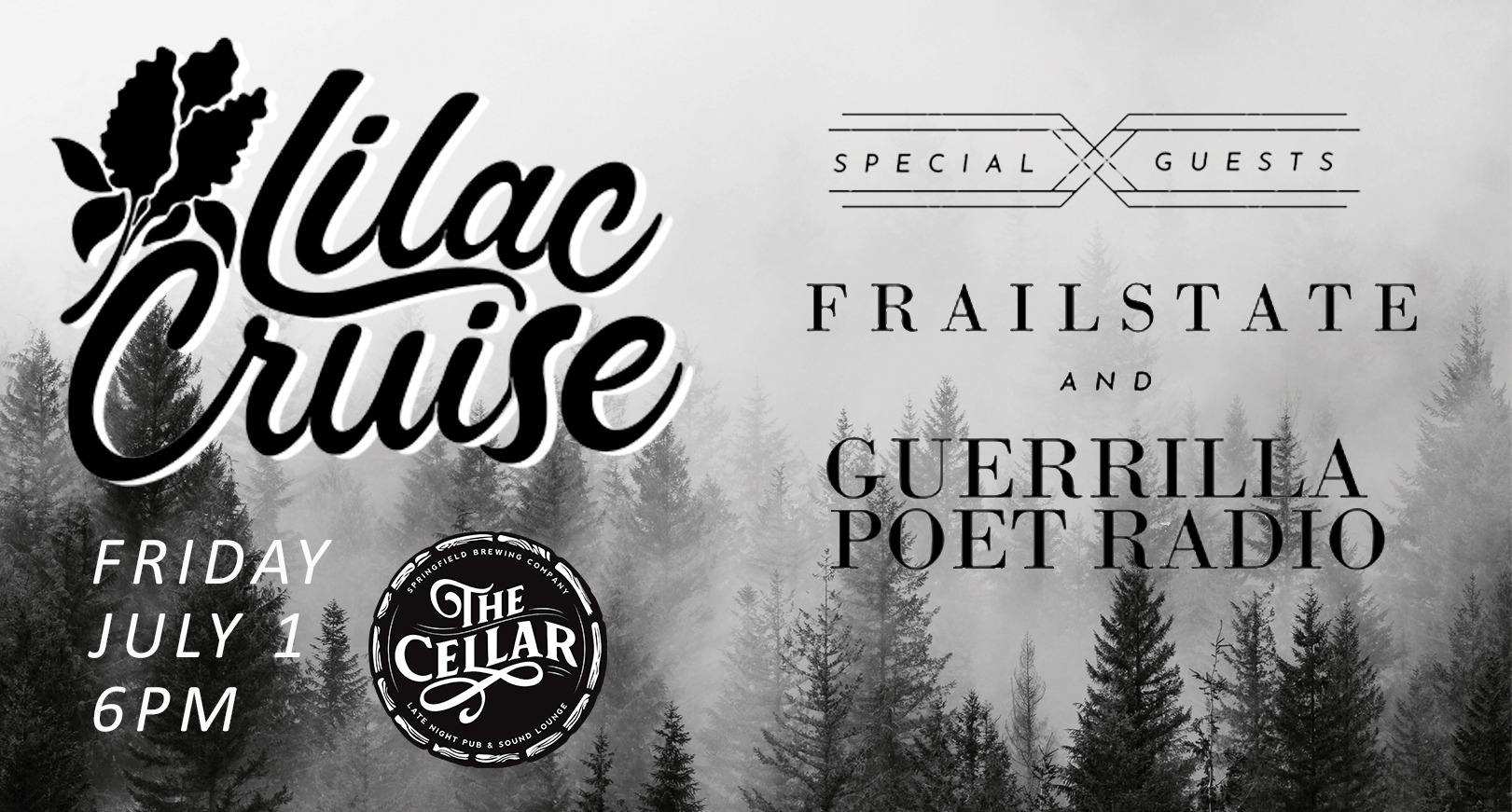 Lilac Cruise with special guests Frailstate and Guerrilla Poet Radio