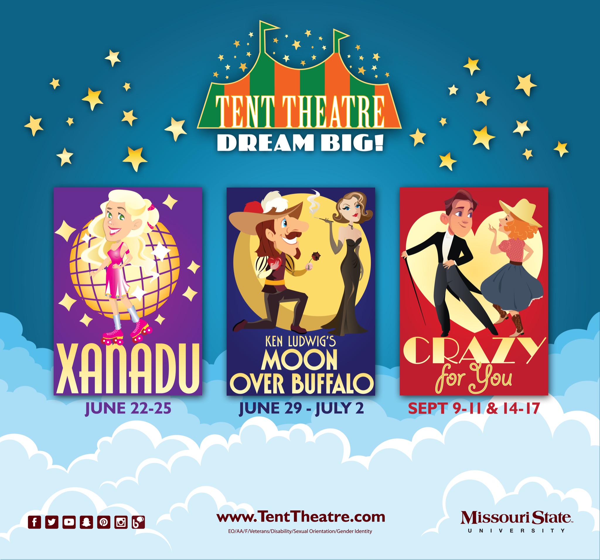 Tent Theatre Presents Crazy for You It's All Downtown It's All