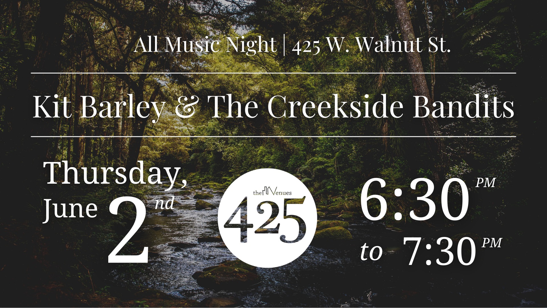 All Music Night featuring: Kit Barley & The Creekside Bandits