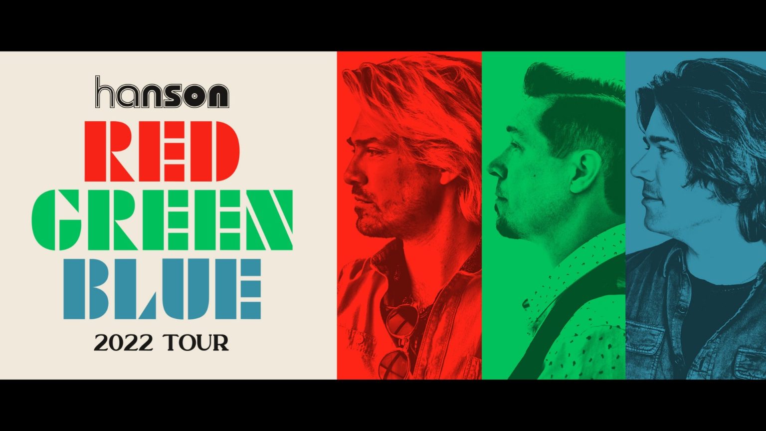 hanson red green blue tour merchandise