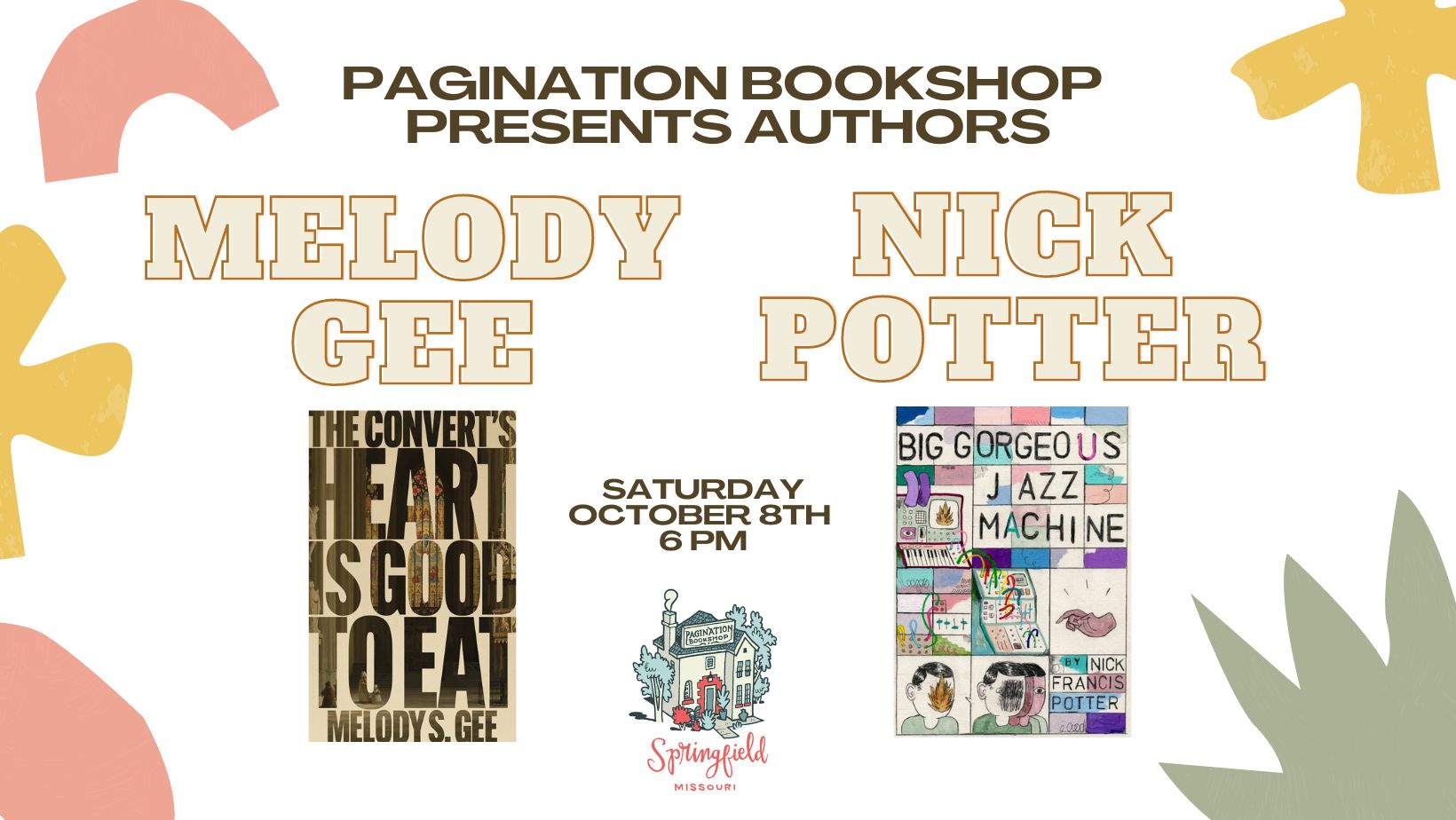 Author Event with poet Melody Gee and cartoonist Nick Potter!