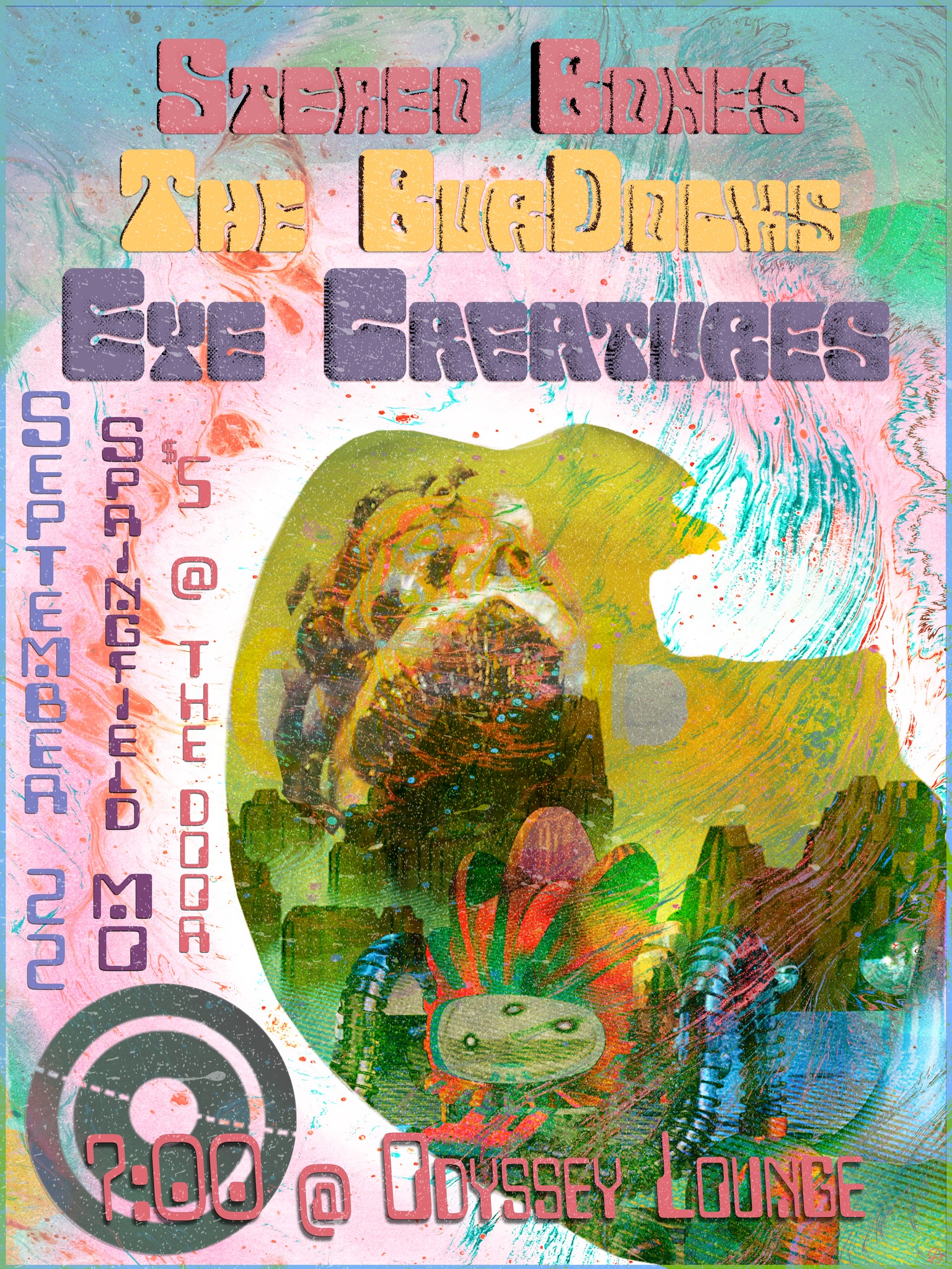 Eye Creatures, Stereo Bones and The BurDocks at The Odyssey