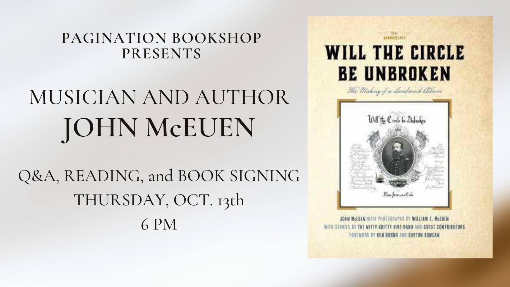 Musician and Author John McEuen, the Nitty Gritty Dirt Band