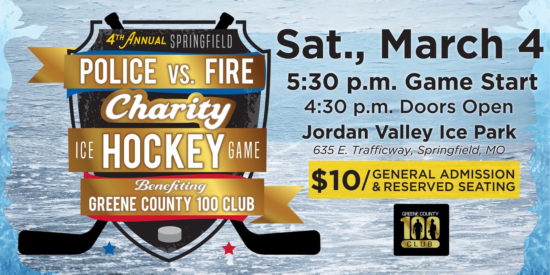 Police vs. Fire Charity Hockey Game