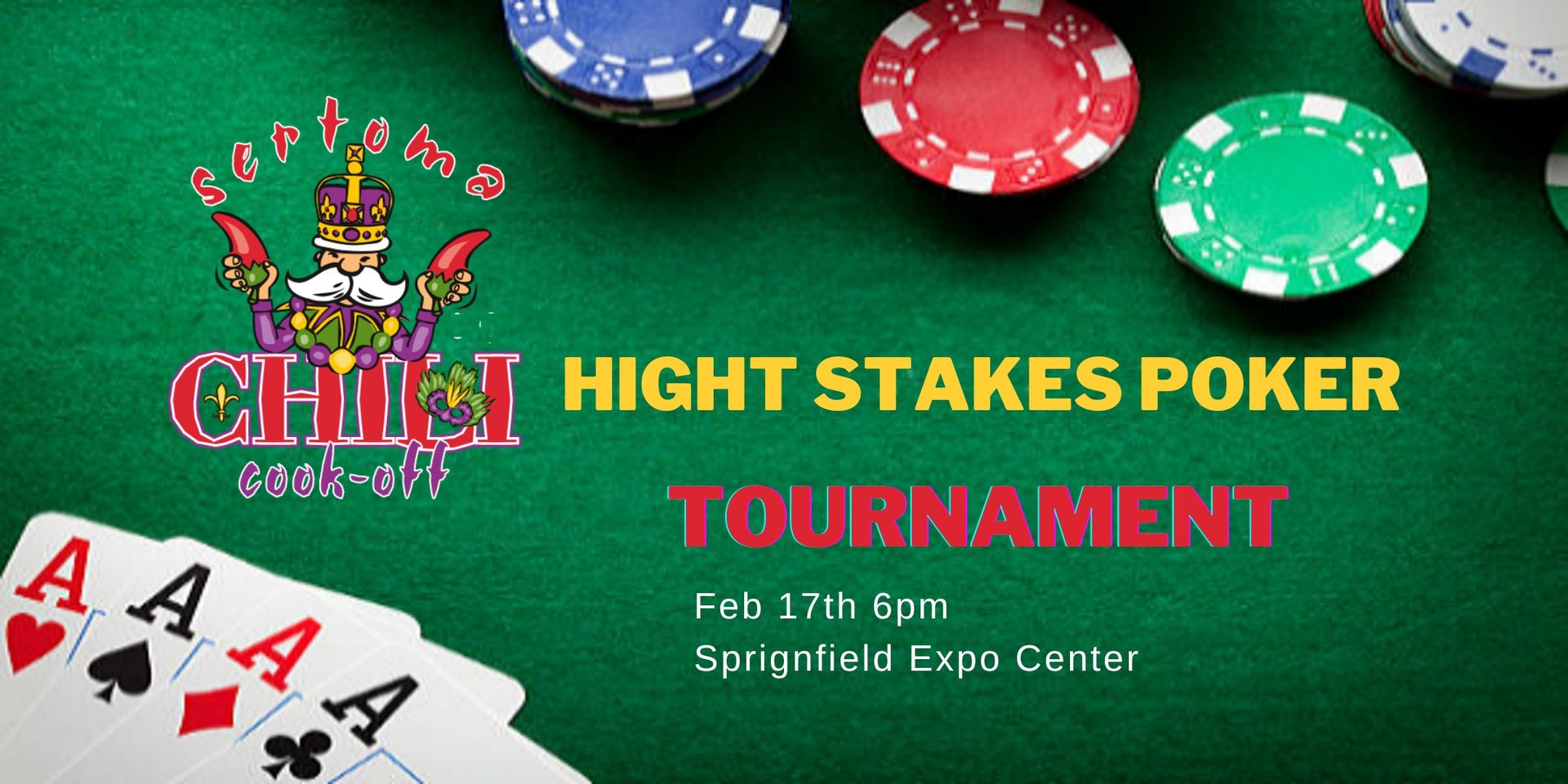 Sertoma High Stakes Poker Chili Tournament 2023