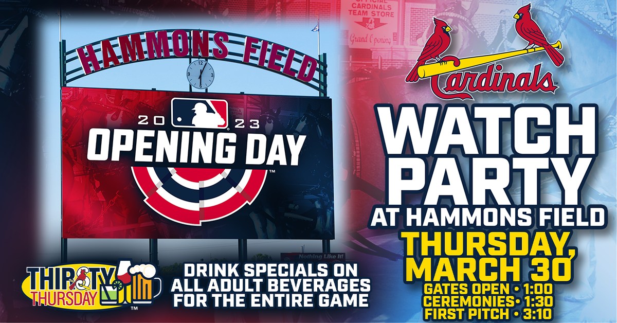 FREE St. Louis Cardinals Opening Day Watch Party!