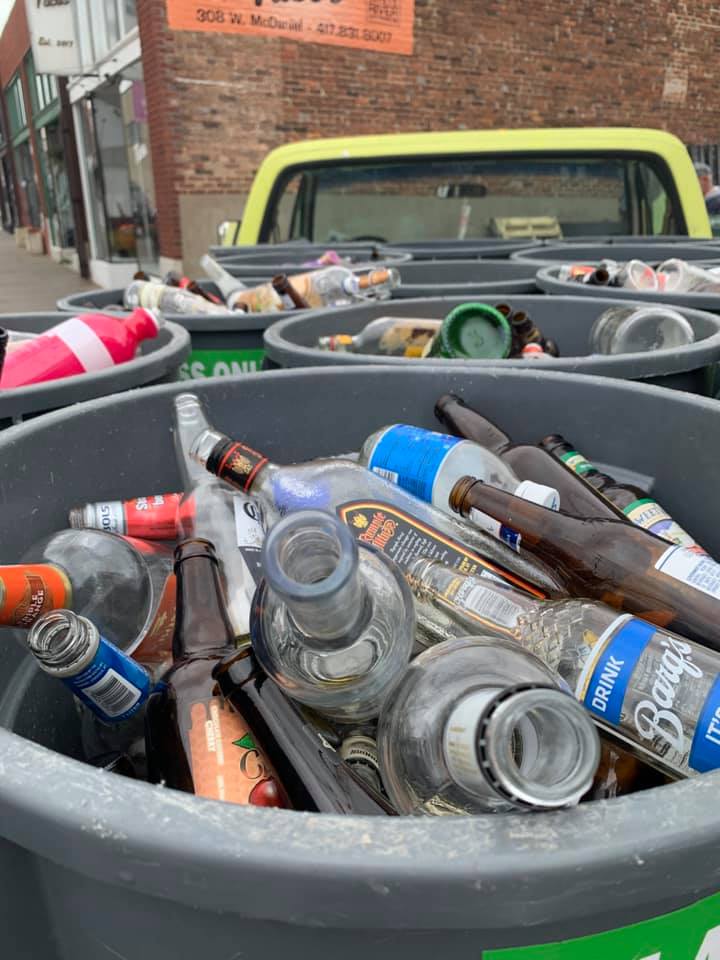 Glass recycling It's All Downtown It's All Downtown