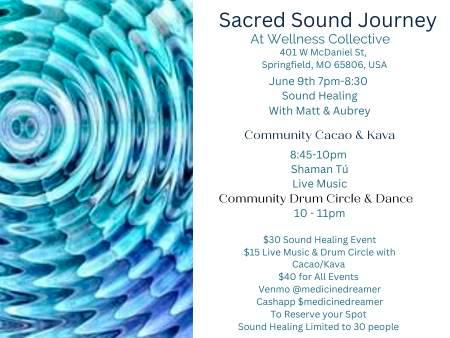 Sacred Sound Journey/ Live Show/ Cacao & Kava Drum Circle