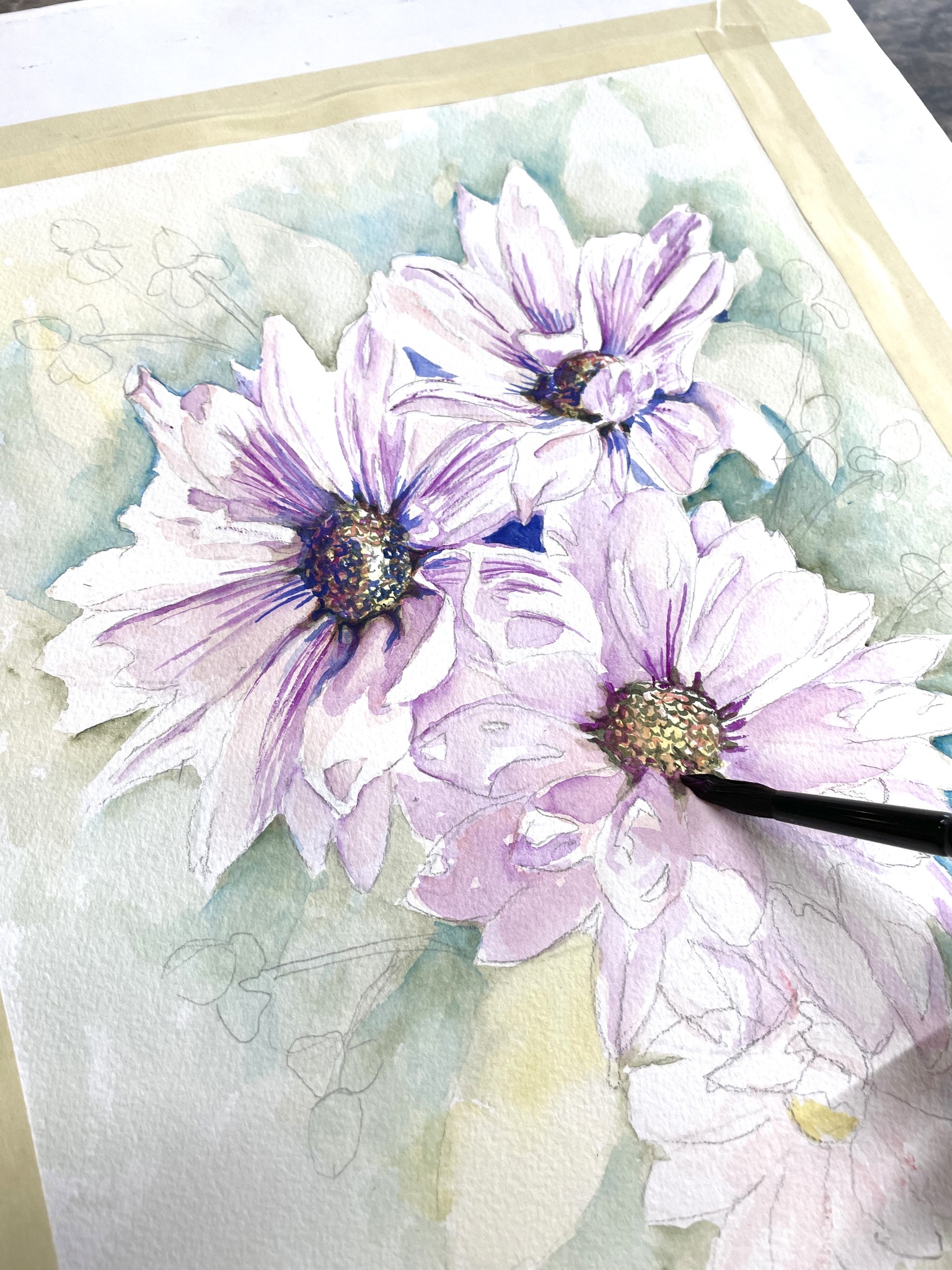 Watercolor and Wine with Nadine