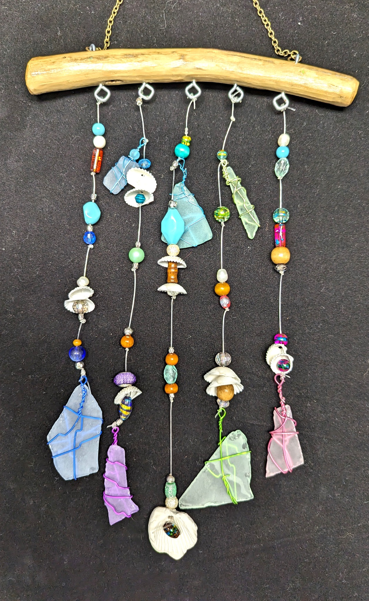 Seashells and Beach Glass Windchimes with April Davis-Brunner