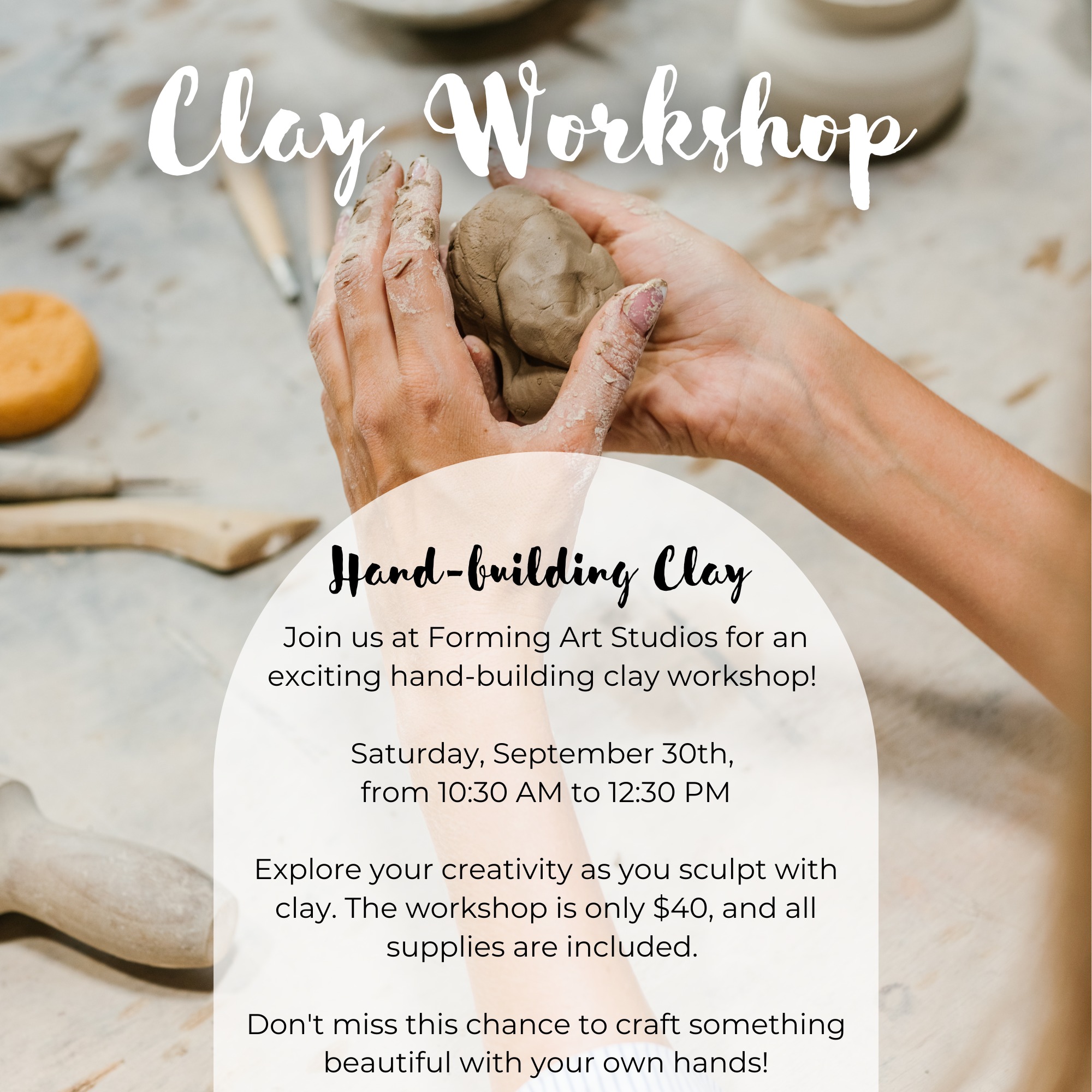 Hand-building Clay Workshop