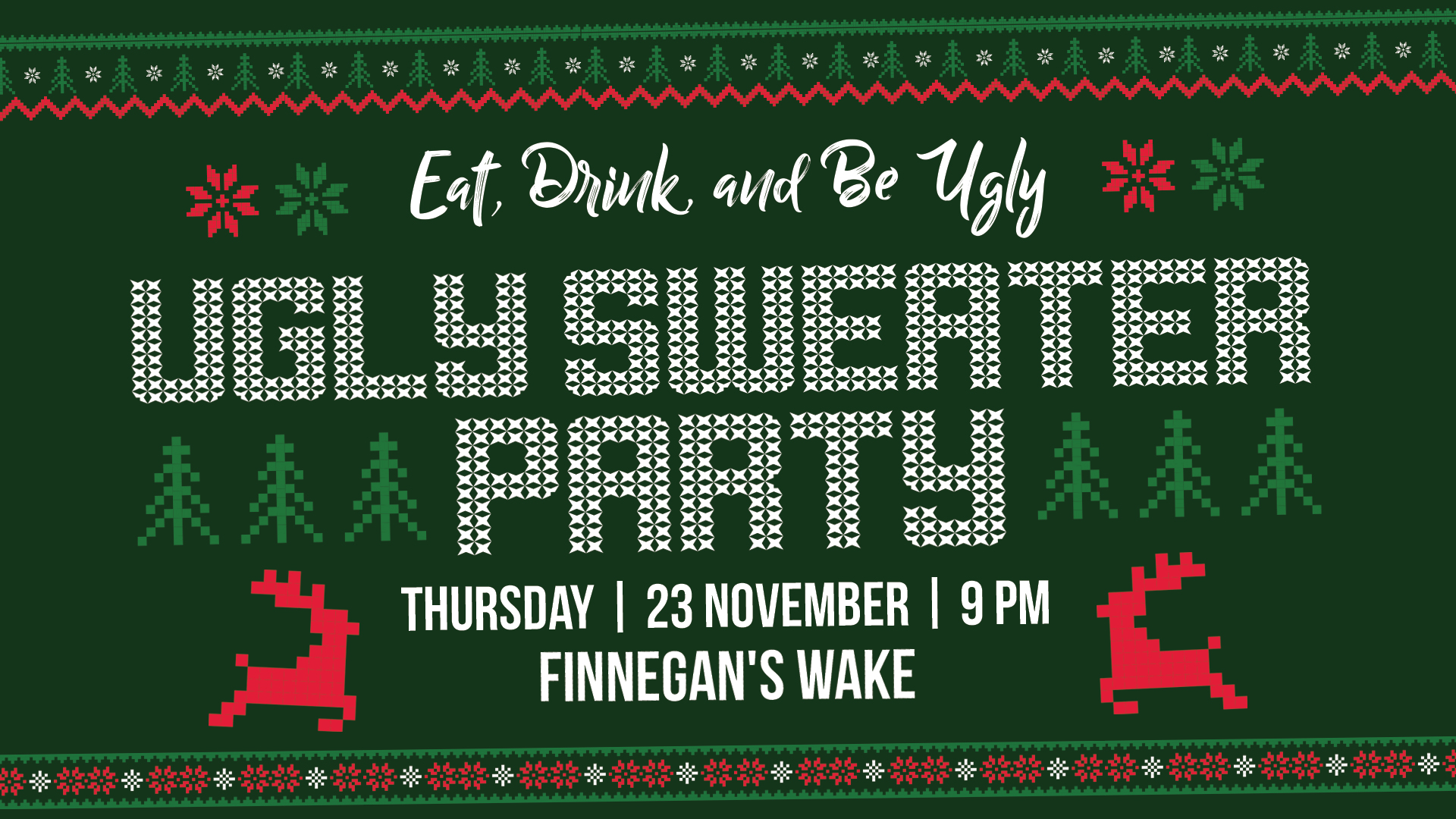 Finnegan's Ugly Sweater Party