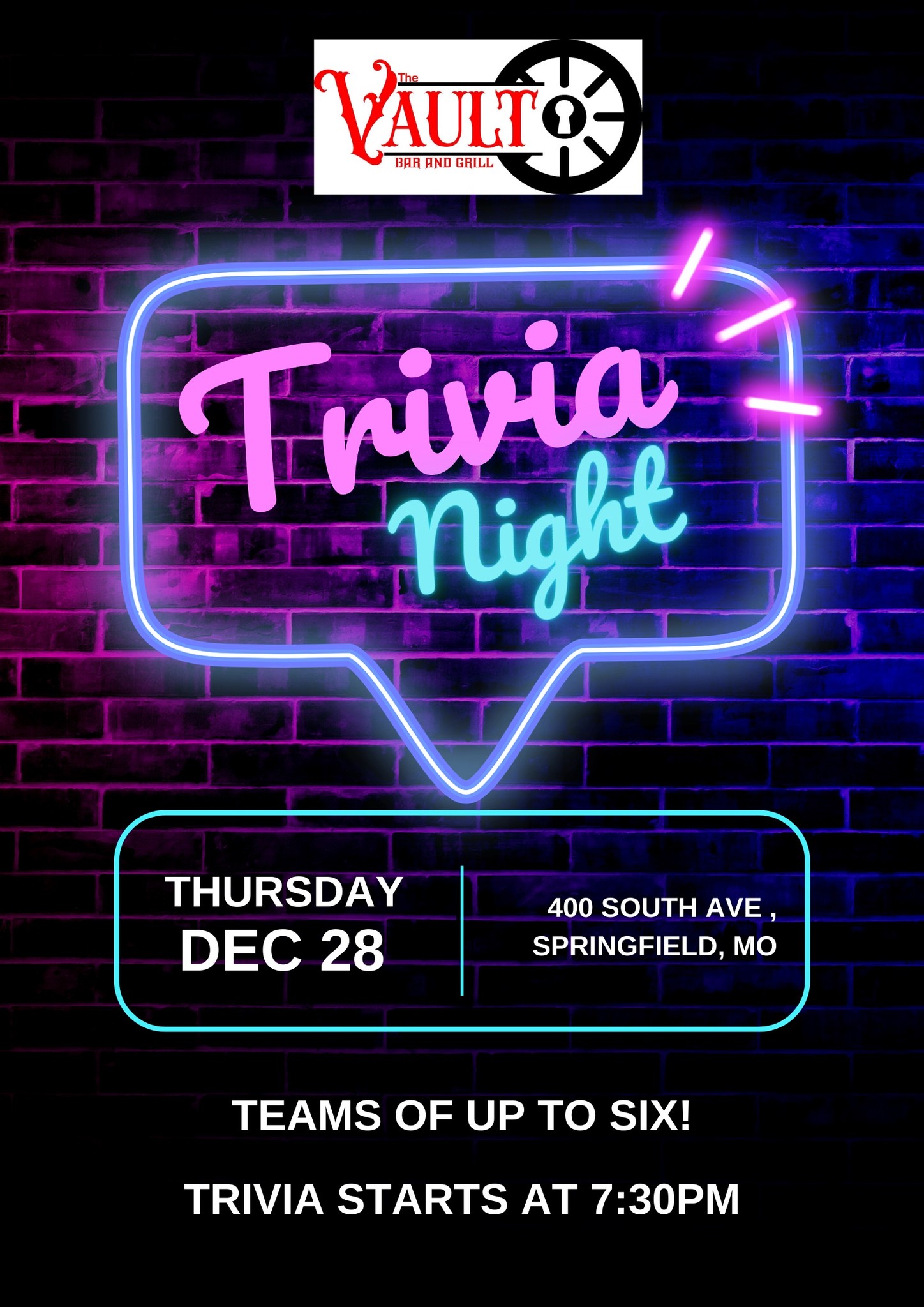 Trivia Night at The Vault